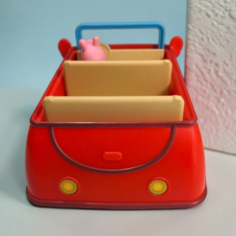 VTG 2003 Jazwares Peppa Pig Red Interactive Toy‎ Car Playset w/ Peppa Figure